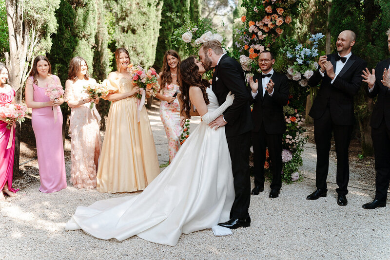 romantic wedding ceremony in Provence
