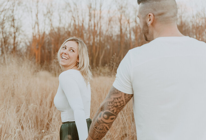engagement session in Wissahickon Valley Park