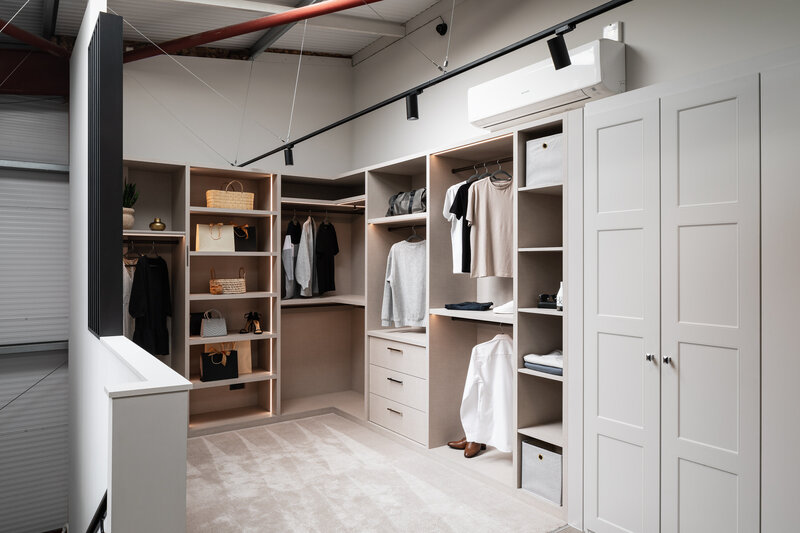 Closet Lighting Track in Studio Space
