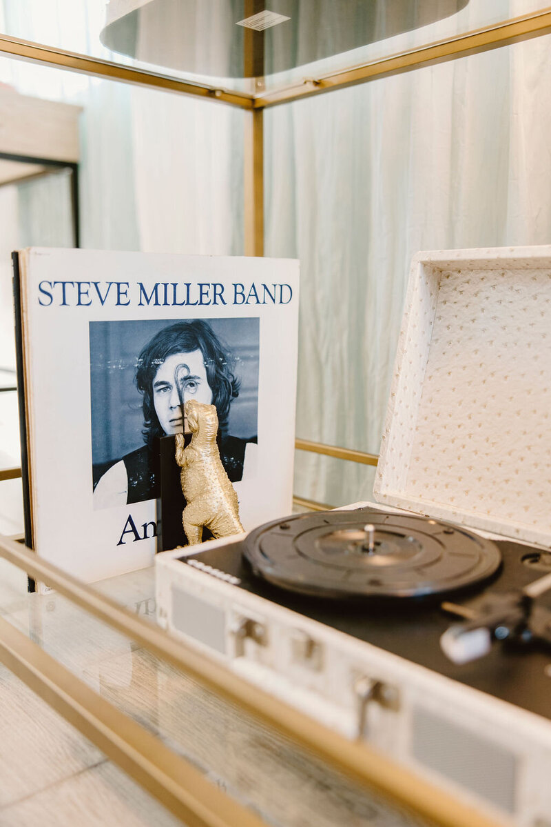 Record player with steve miller band