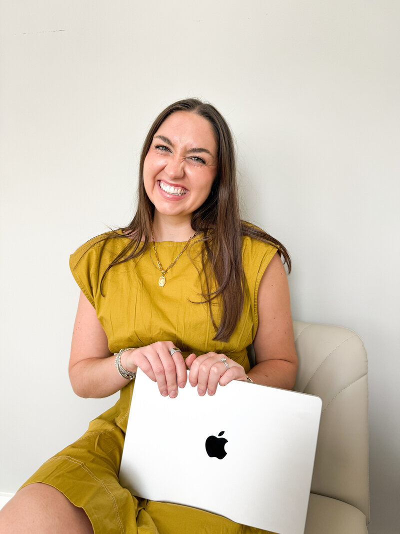 Portrait of Alex Lewis, founder of Soltide, a small business branding and web design studio