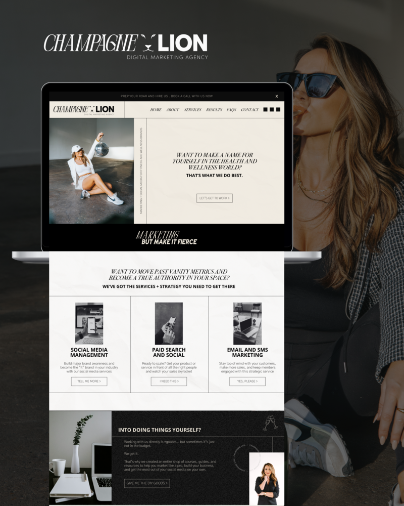 Brand strategy and full website services tailored for small business branding success.