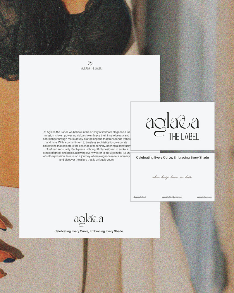 Aglaea the Label Stationary Brand Mockup