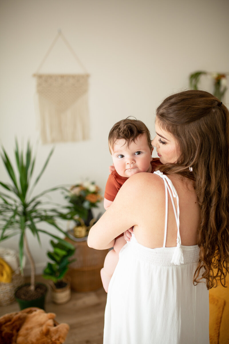 boho mother and daughter photoshoot