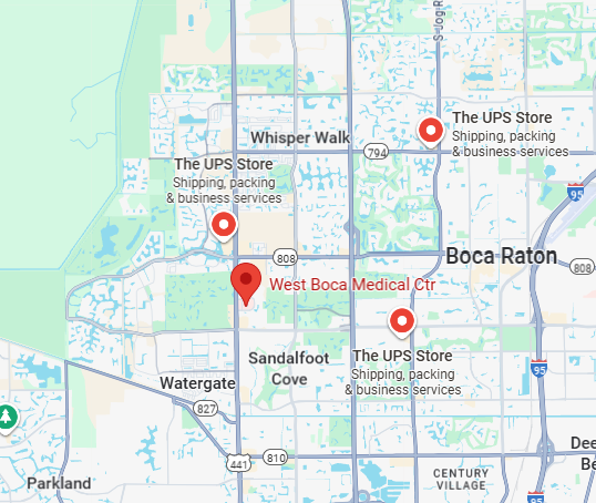 IV therapy boca raton map