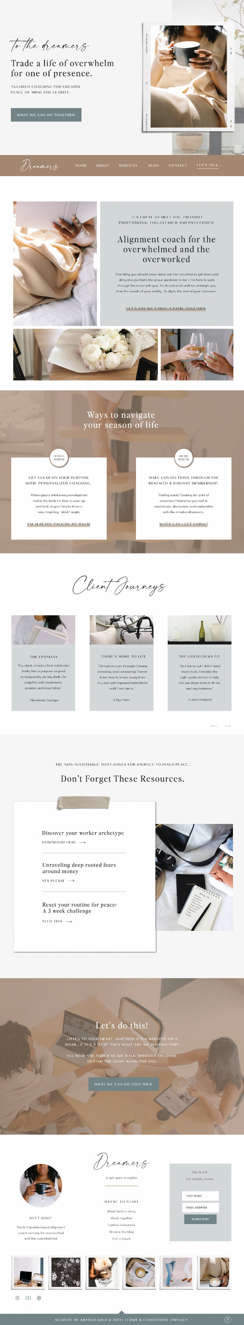 A soft, minimalist take on the Lumen template featuring gentle neutrals and open space. Perfect for brands that value calm energy and understated elegance.