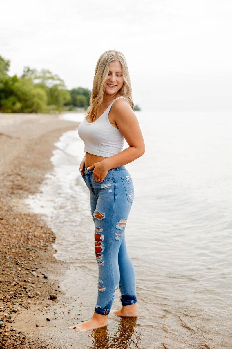 Girl by Lake Huron