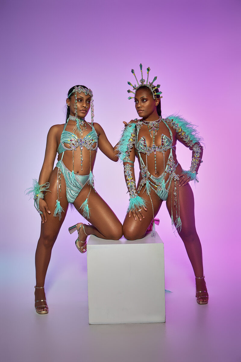 Female carnival costume for 2023. Register to play mas with Sunlime Mas