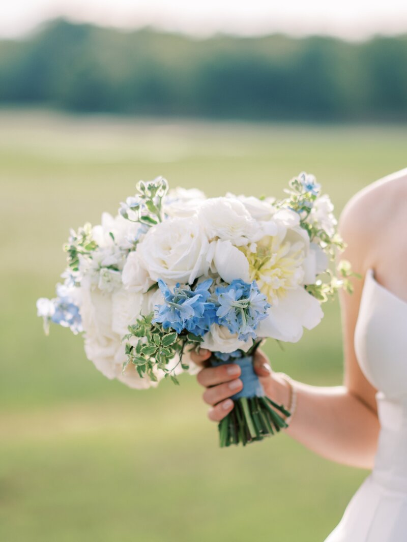 Blue Themed Wedding Table Settings