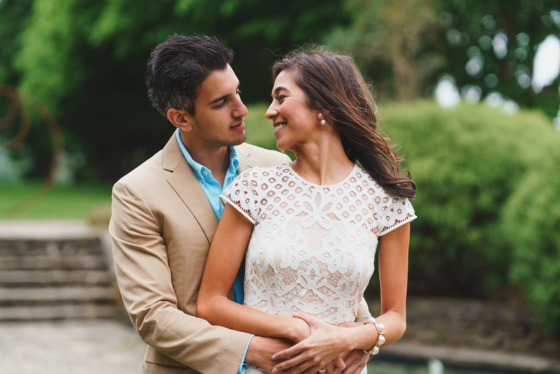 Cowarth Park Hotel, Ascot Engagement photos looking into eyes