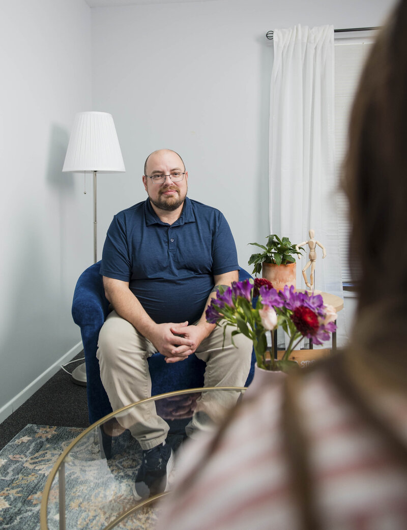 Jonathan with a Client