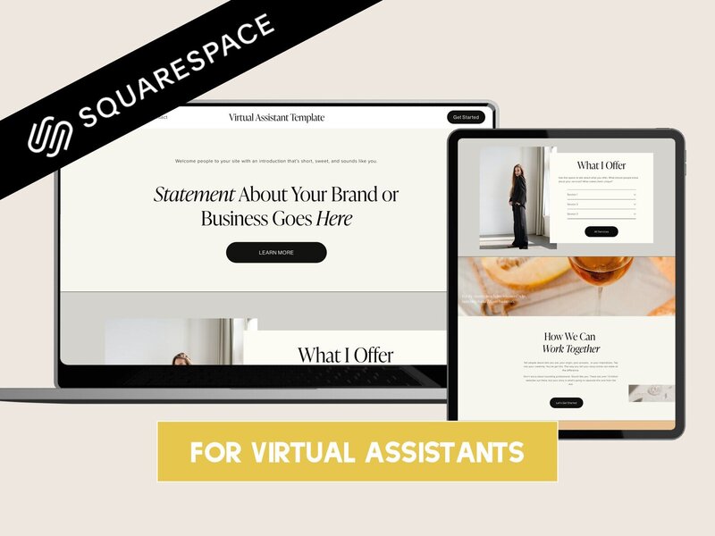 Website template for personal brands