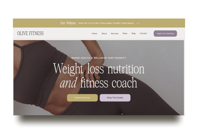 Fun & Colorful Custom Showit Website Design for Registered Dietitian