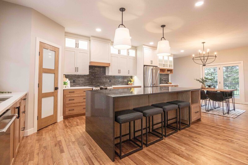modern kitchen redesign with island