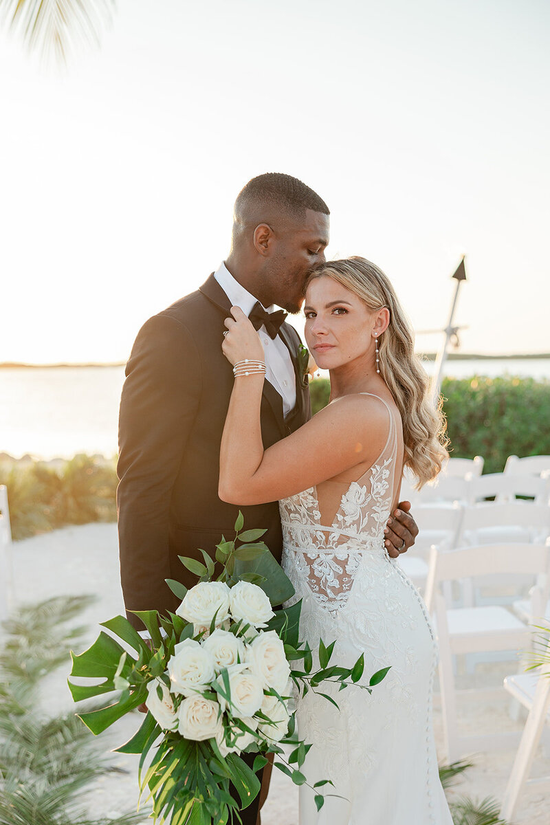 Beachfront Wedding Venue at Islamorada Florida by Light and Airy Wedding Photographer
