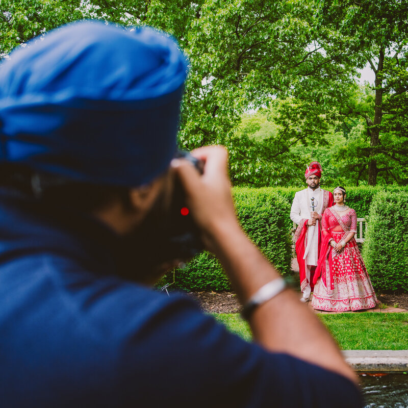 Amandeep Nagpal of A.S. Nagpal Photography capturing an indian wedding in new jersey