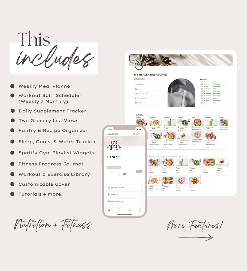 details - health dashboard all in one notion template