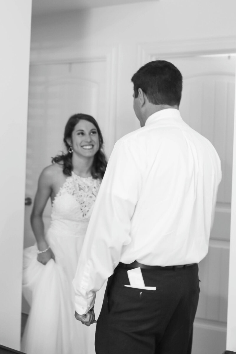 Another of the Father of the Bride First Look | Wedding Photography taken at Bar Harbor Wedding