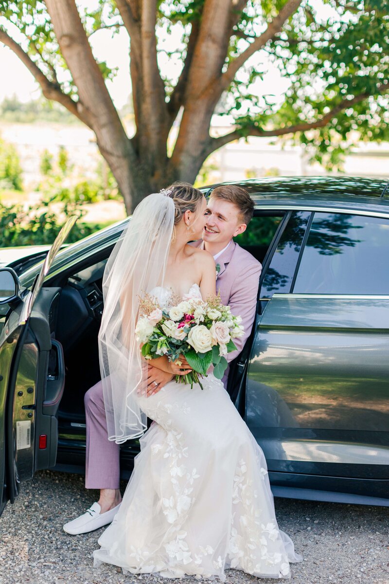 Wedding Getaway Car at Coeur d'Alene Wedding