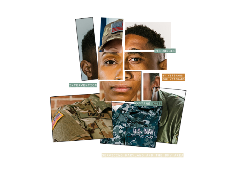 collage of veterans from all branches of the military