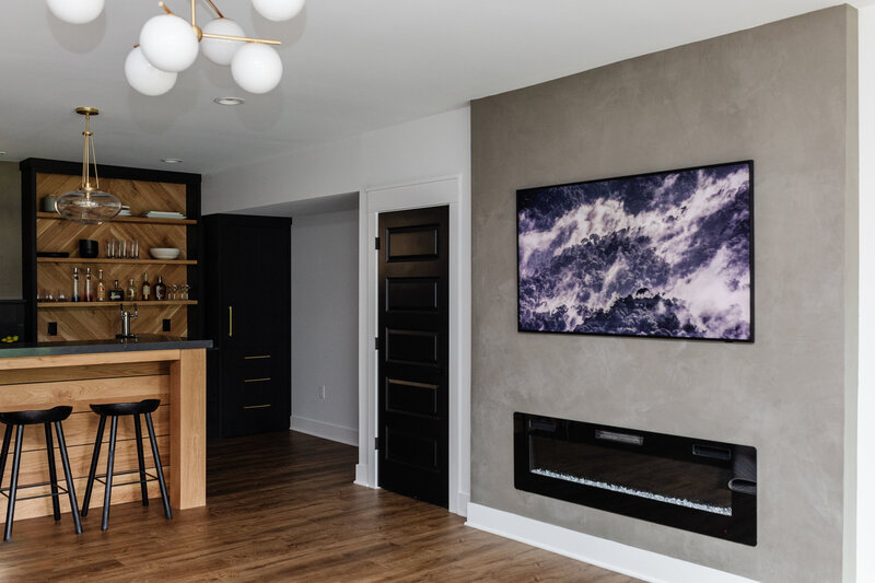 Marietta Custom Basement Build - Mid Century RetreatAG41