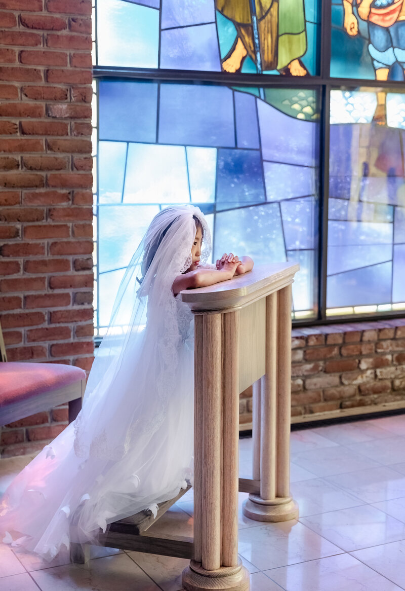 First Communion portrait in a NJ church