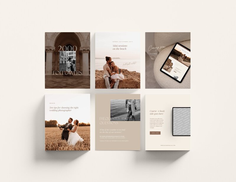 Minimal Instagram templates for photographers 4:5 Blooming Bliss 8