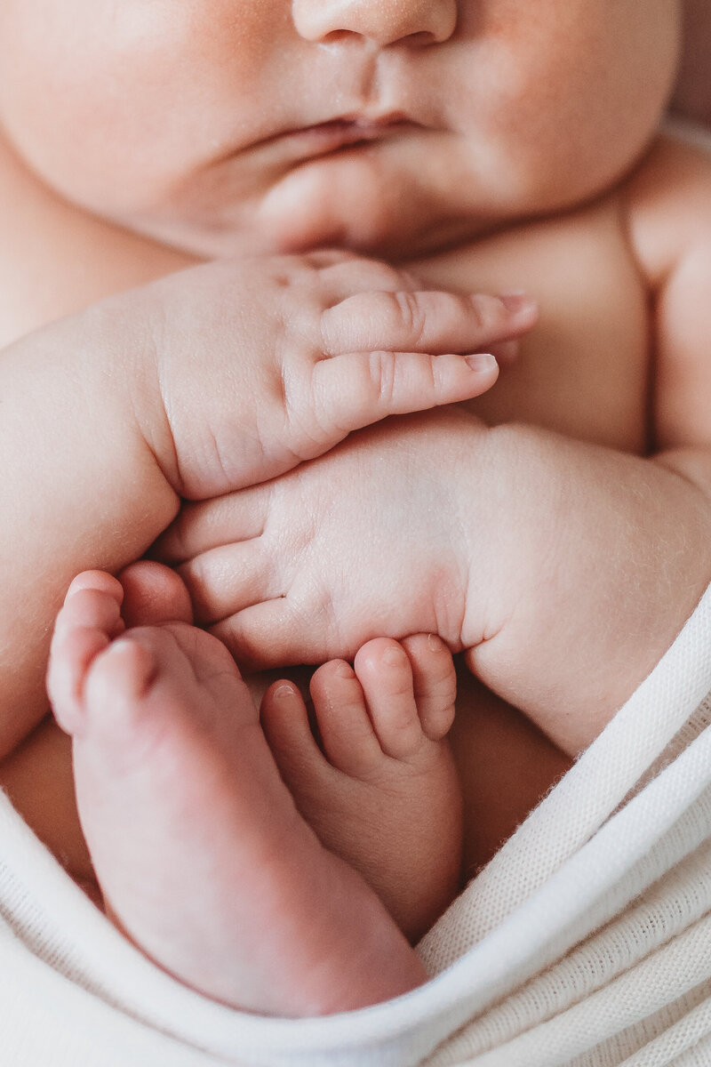 father holding baby while mother kisses top of baby's head