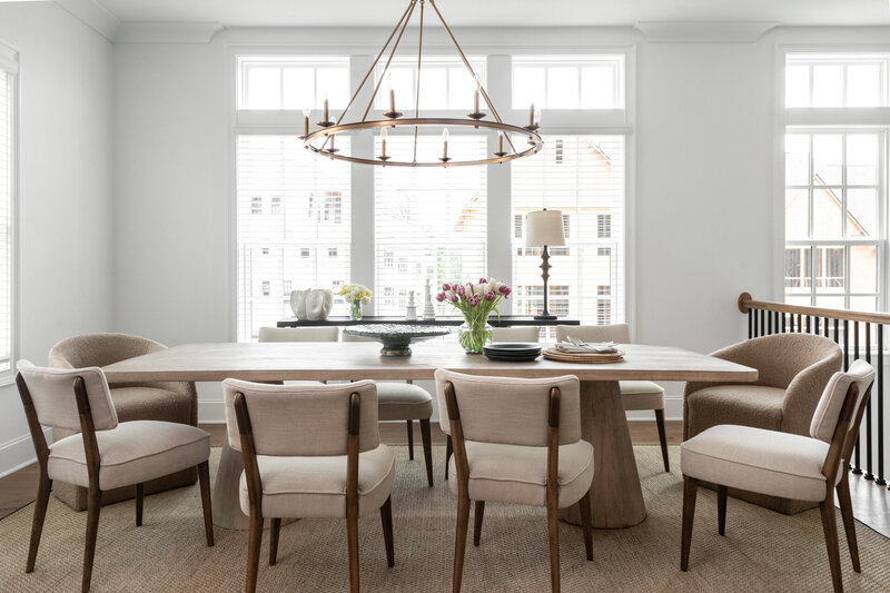 luxury dining room design by Atlanta interior designer Andi Morse Design 