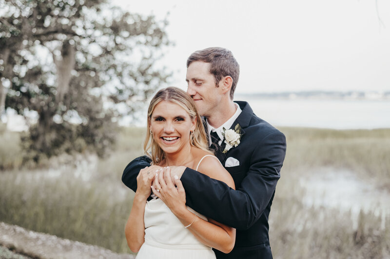 couple by marsh at beaufort inn