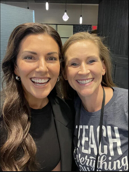 Amy Porterfield with Krystal Proffitt