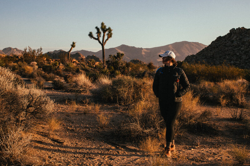 krista stands in joshua tree
