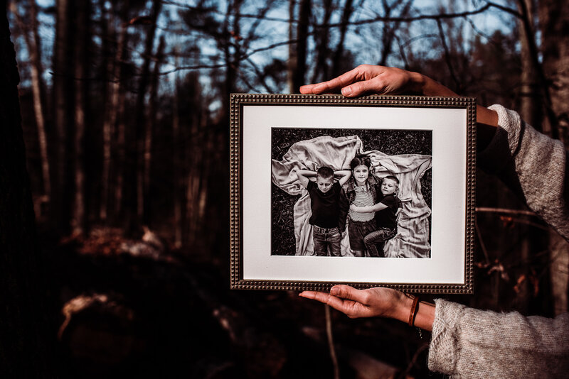 framed photos for professional family photography sessions
