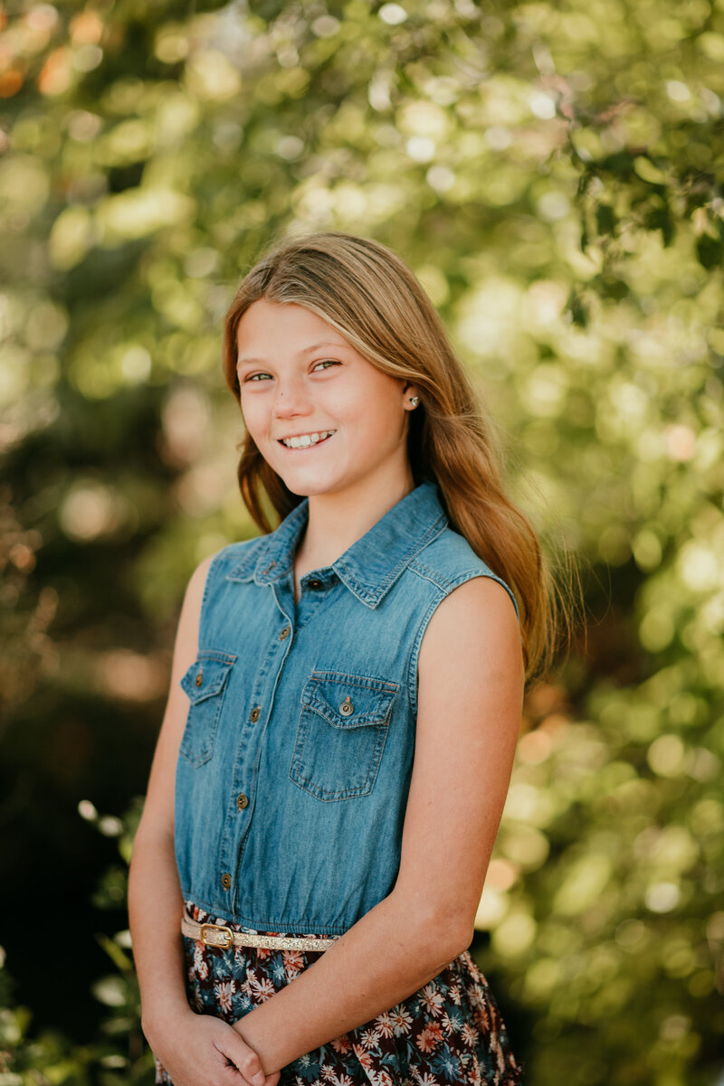 Natural and relaxed school portrait by Shannon Kathleen Photography — serving Minneapolis–St. Paul and coming soon to Dallas–Fort Worth.