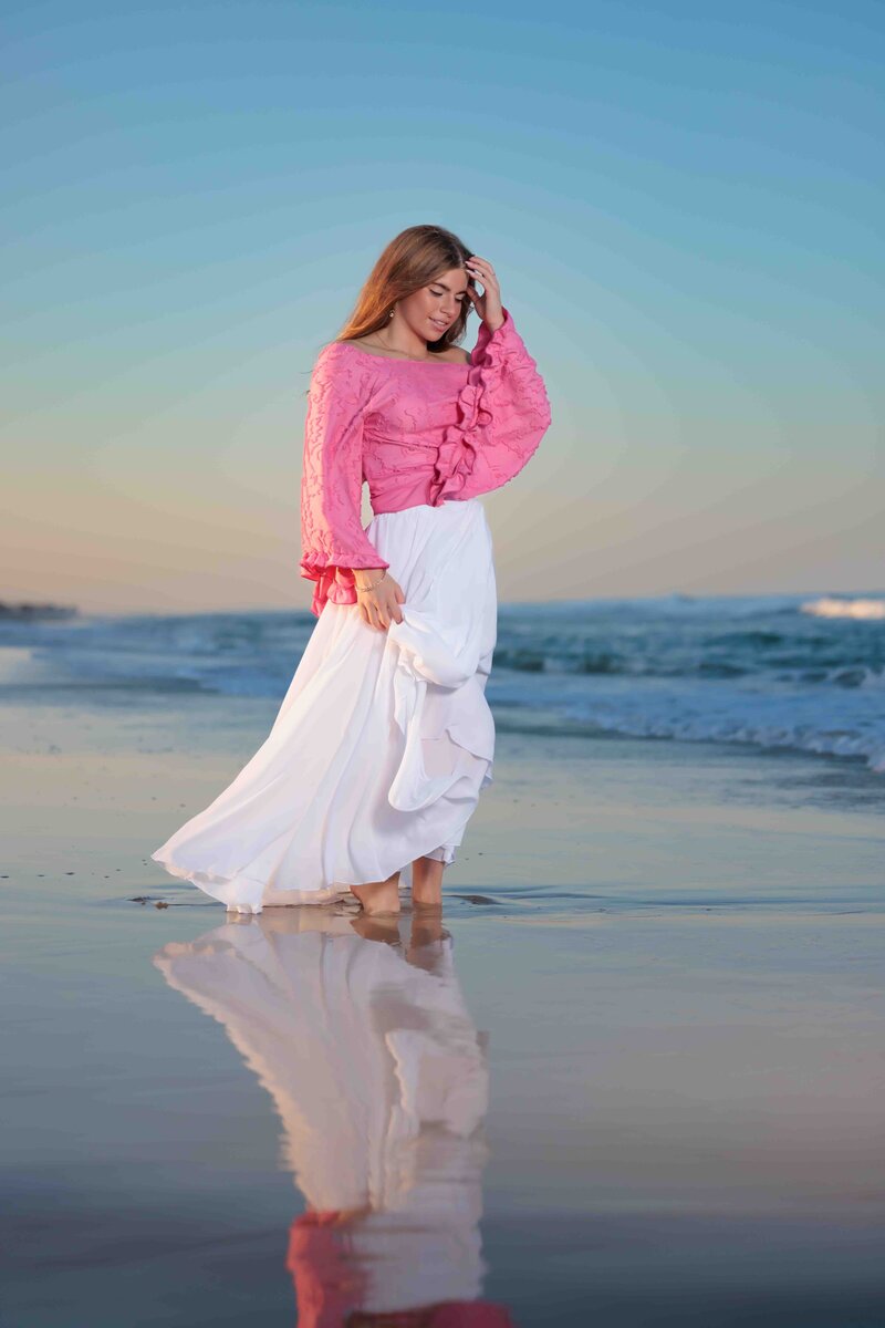 Raleigh Waterfall location for this Fuquay Varina high school portraits.