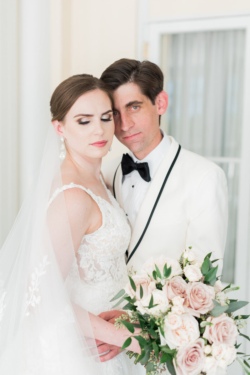 Bride and groom Portrait at the New Orleans Omni Royal