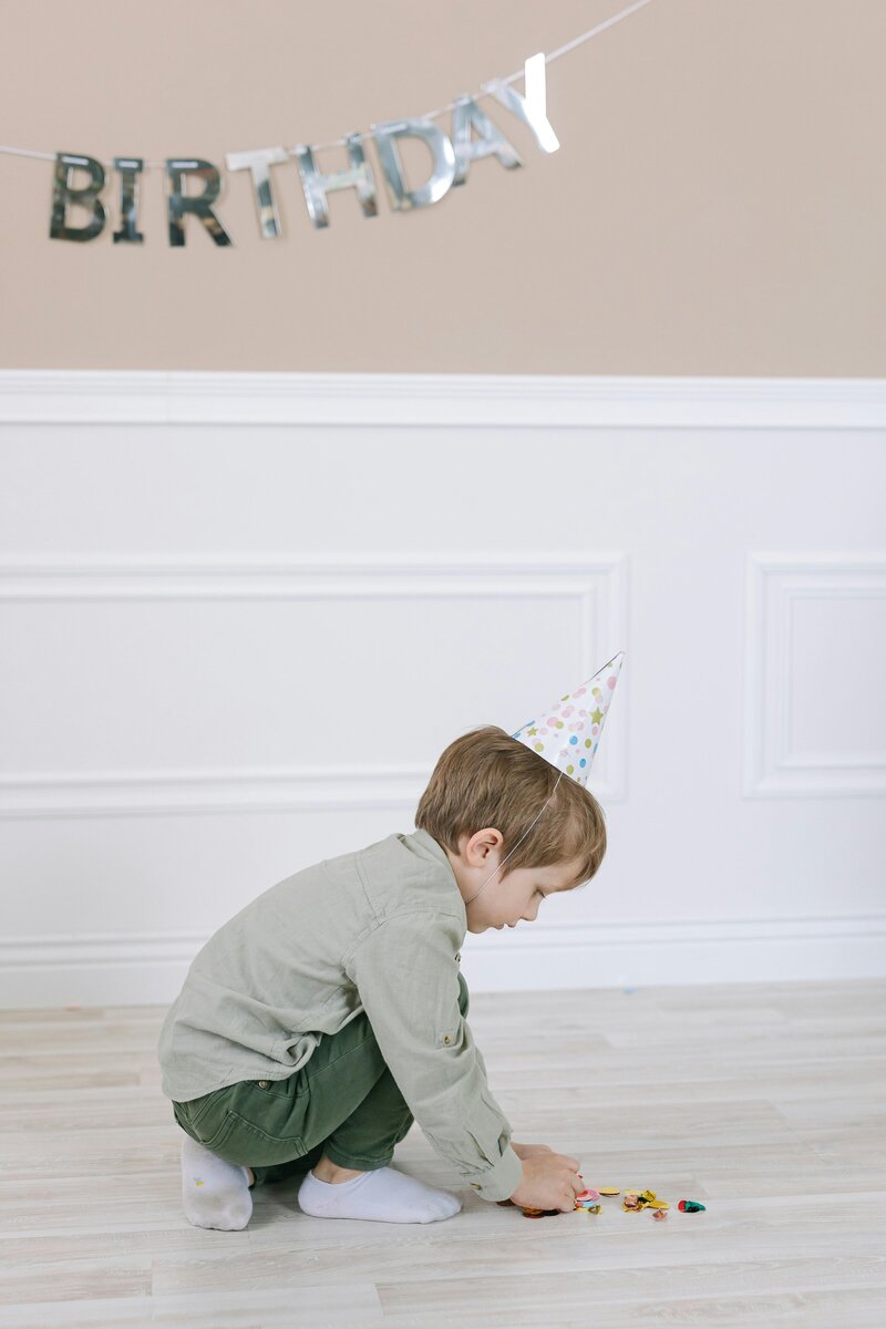 Kids’ birthday celebration in private event room at Petit Play Café