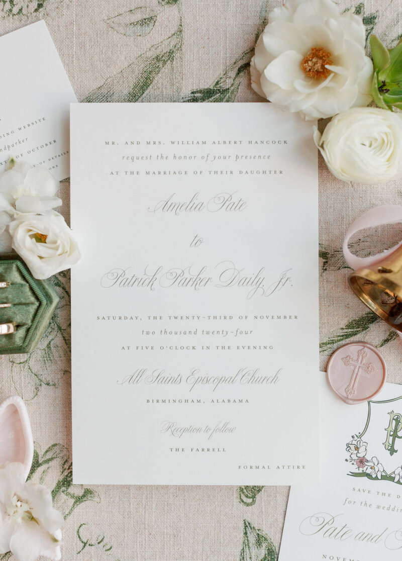 Paper Eliza wedding invitations