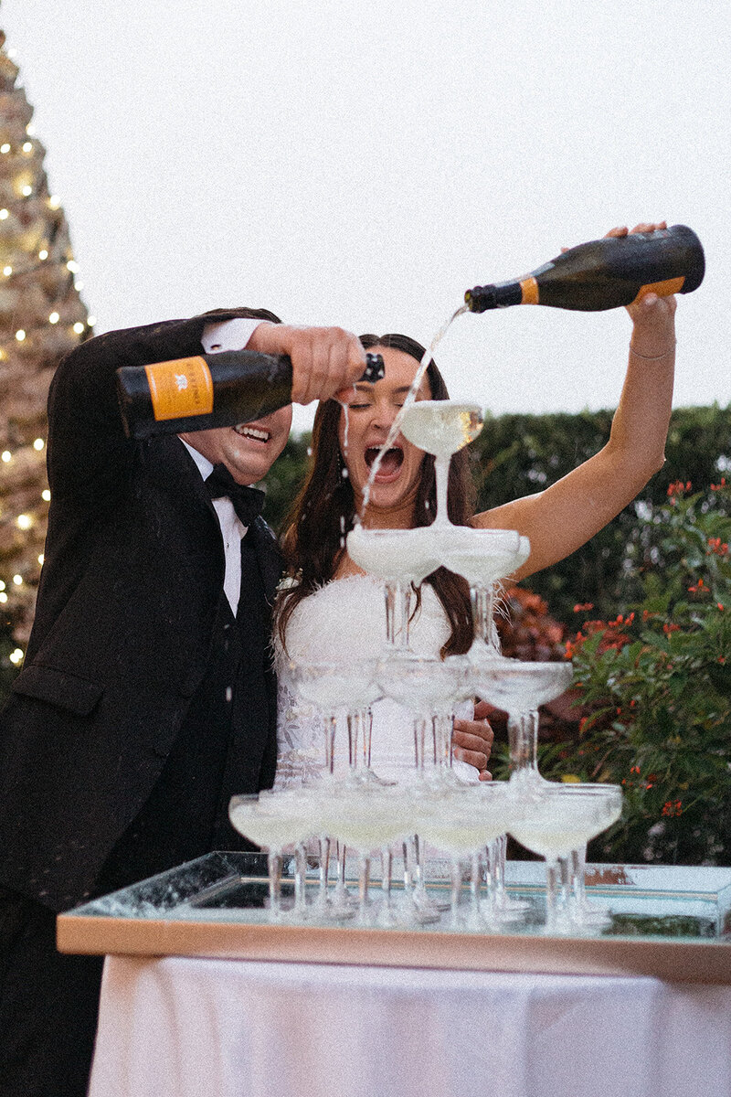 Bride and groom portrait at The Club at The Strand