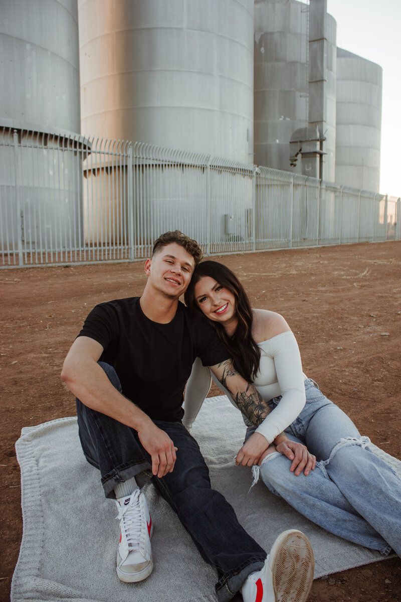 couple smiling together