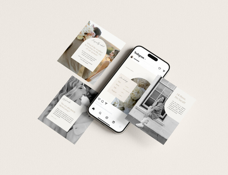 Neutrale Instagram templates voor fotografen Ivory Vines 12