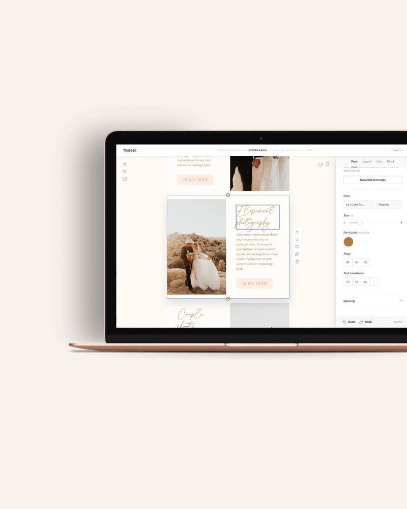 Flodesk email templates Golden Coast 4