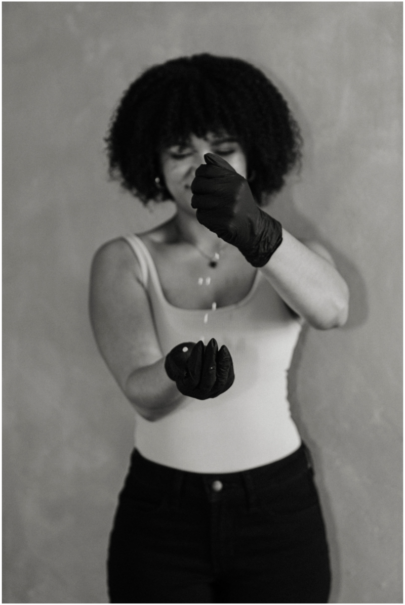 Founder portrait photography for Starlight Esthetics by Her Higher Standard Design Studio, capturing authenticity and sophistication for a beauty entrepreneur brand.