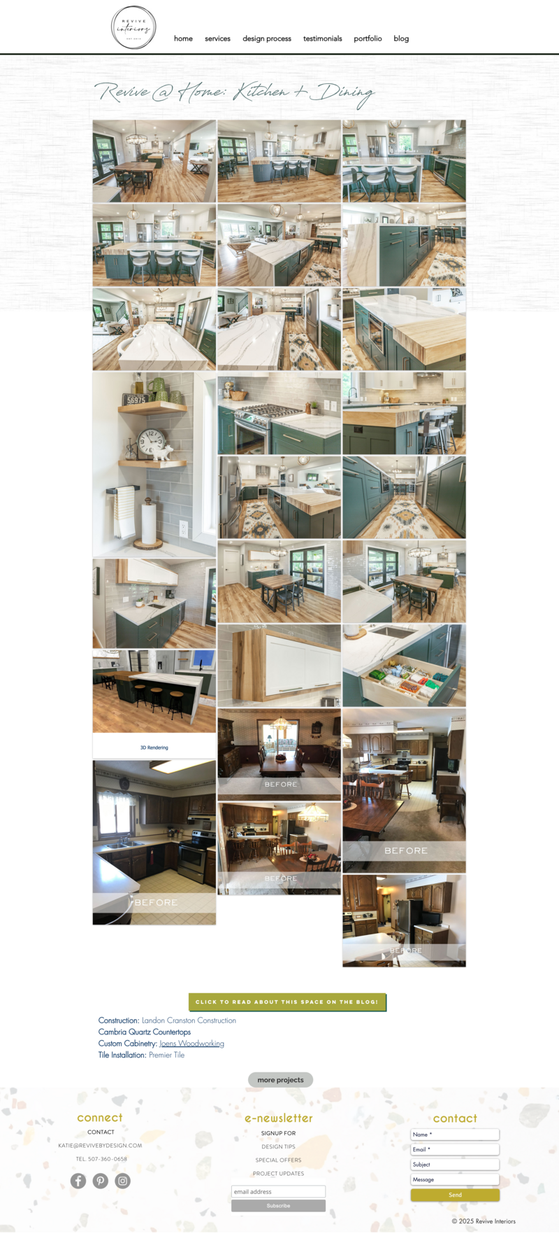 portfolio page before