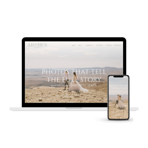 Arches Website Template for Showit