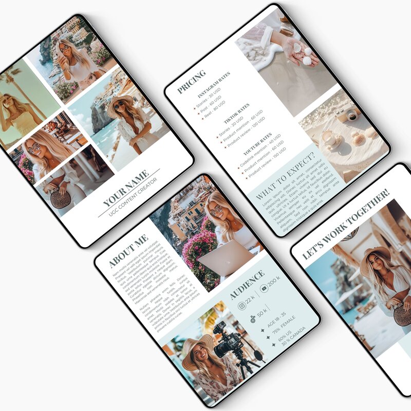 travel ugc creator media kit template2