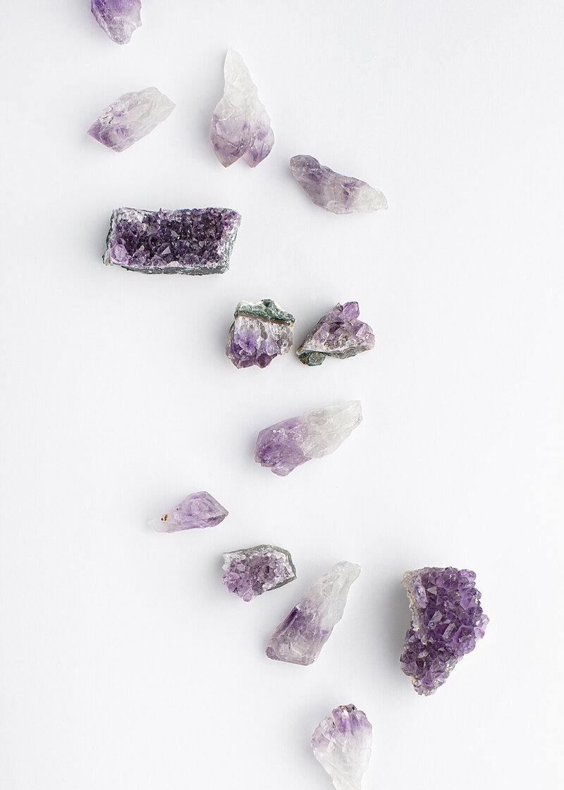 Explore Teresa's inspirations, from swimming in the ocean to amethyst crystals. Get a glimpse into the creative mind behind The Purple Flamingo.