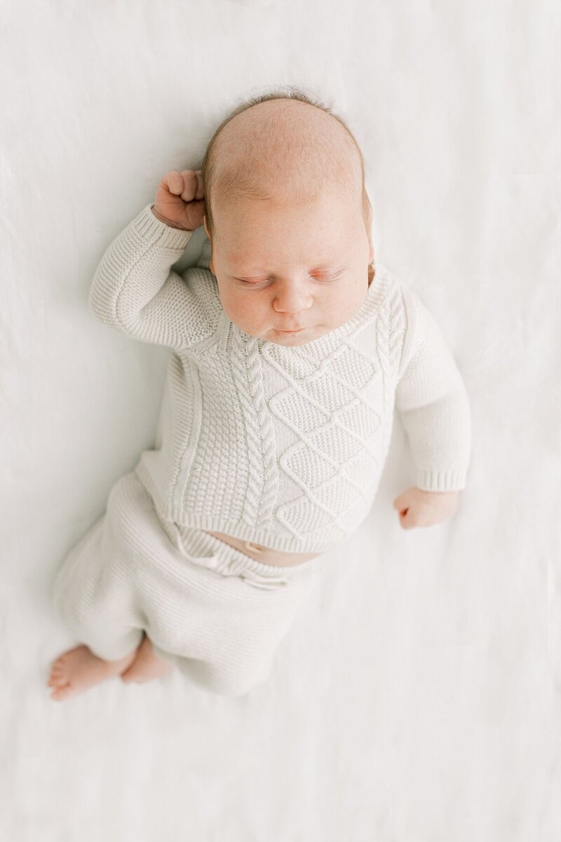 lancaster newborn photography rebecca shivers phootgraphy studio illume sleeping baby