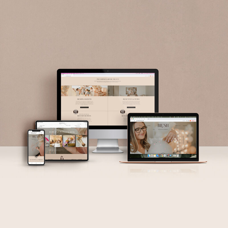 Blush Website Mockup