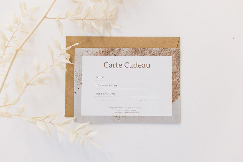 carte cadeau séance photo - photographe à tours